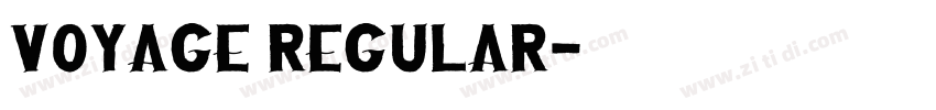 Voyage Regular字体转换